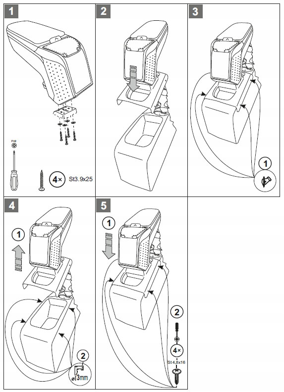 фото №8, Підлокітник armster ii citroen c4 od 2010-2017