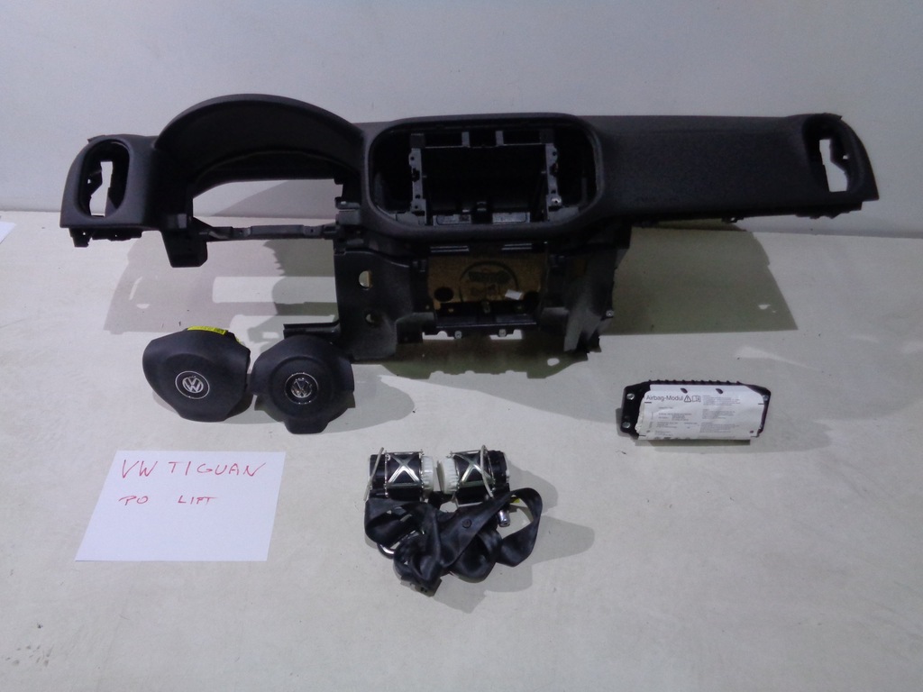 фото №1, Volkswagen tiguan lift панель приладів ремені подушки безпеки подушка безпеки
