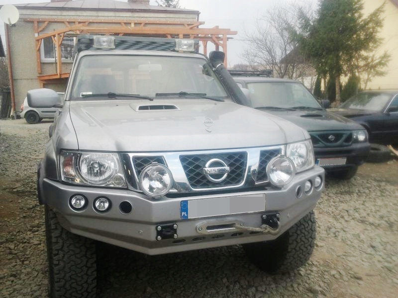 фото №8, Бампер перед передний patrol gu4 отверстия na лампы