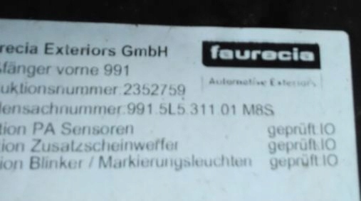 фото №6, Porsche 991 911 carrera бампер перед оригинал