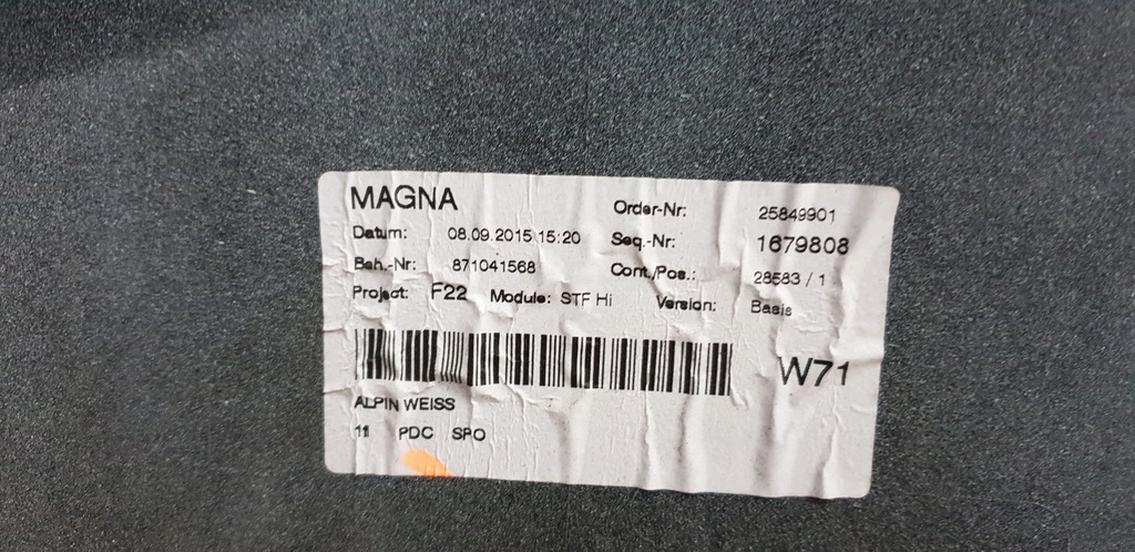 фото №7, Бампер задня задній bmw 2 ii f22 cabrio alpin weiss