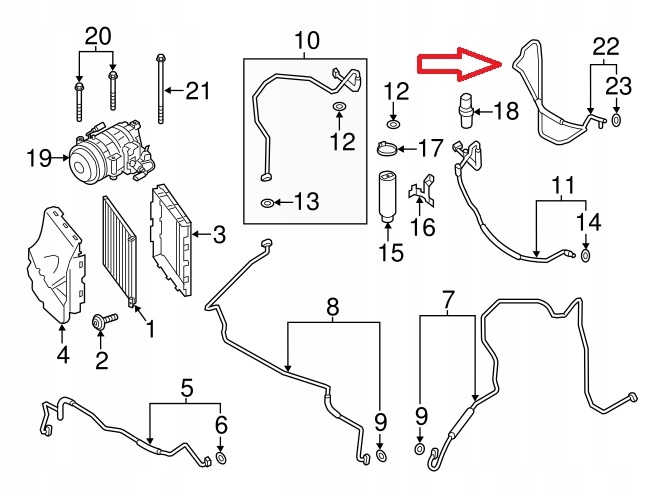фото №8, Шланг трубка кондиционера cayman 981 99157309300