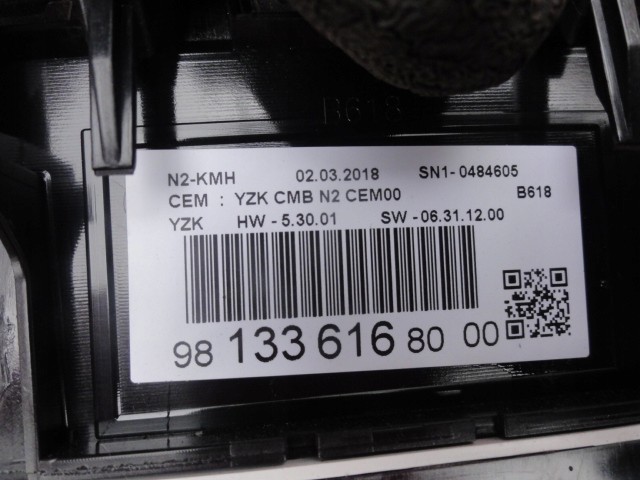 фото №4, Citroen c3 iii 18 1,2vti лічильник europa 9813361680