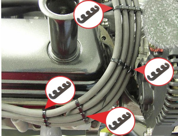 фото №7, Кабели провода зажигания клипсы do grand cherokee