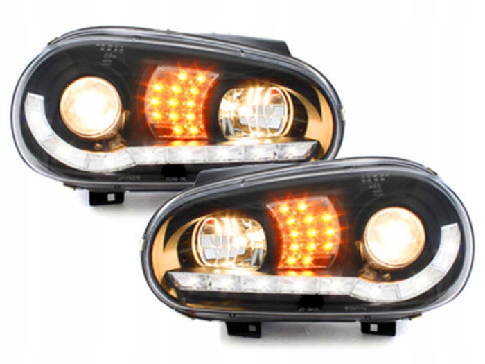 Vw golf iv mk4 фари фари перед led чорний  h1 в Україні