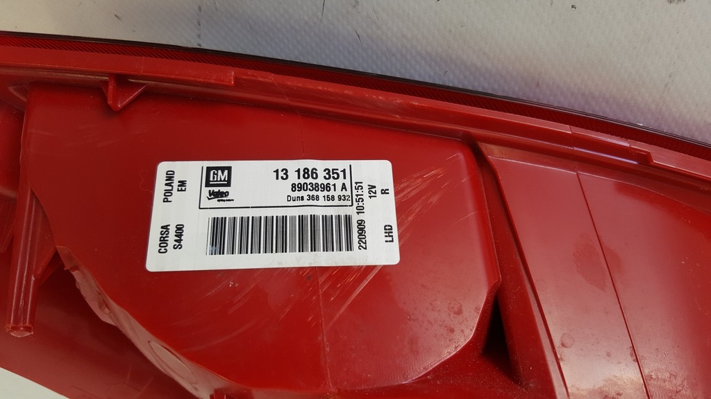 фото №6, Opel corsa d лампа задня права 3 двері 2005-2015r