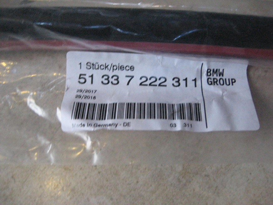 фото №7, Прокладка дверь - задняя - перед - bmw 5 f07 - nowa !