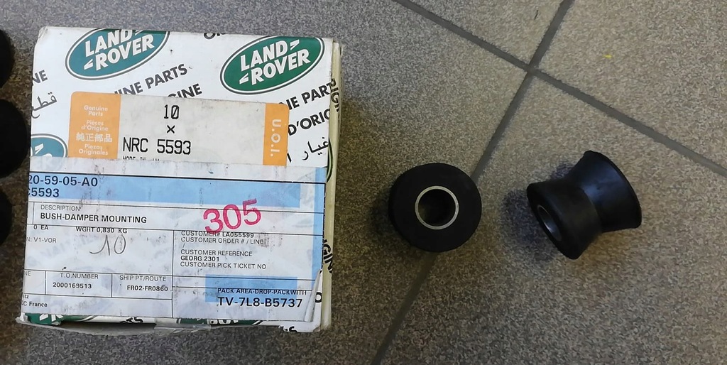 фото №1, Defender range rover гумовий елемент втулка амортизатора задня